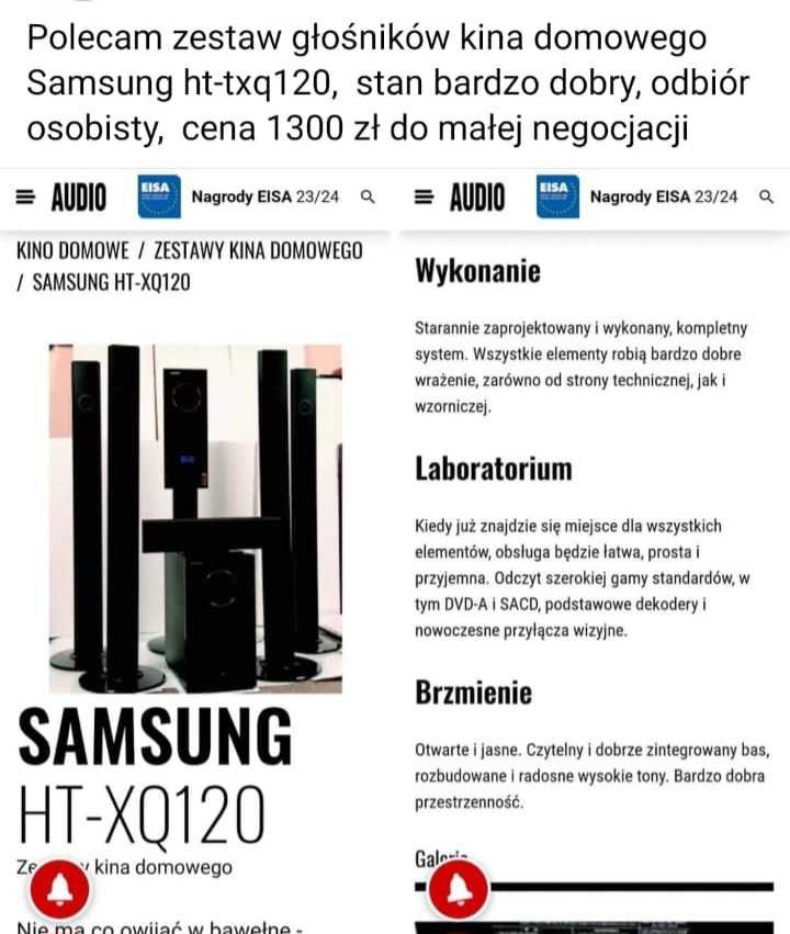 Kino domowe samsung