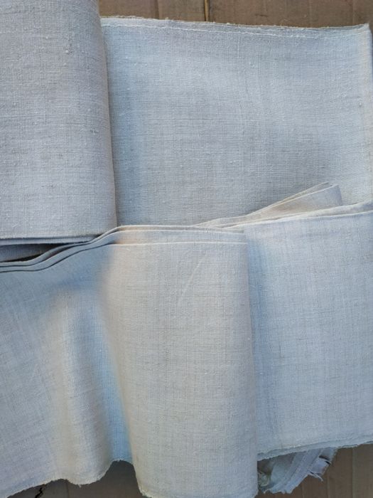 Полотно конопляное домотканое старинное домоткань ткань с конопли .