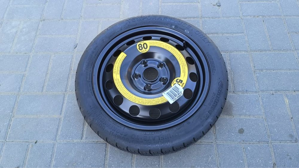 KOŁO ZAPASOWE WĄSKIE dojazdówka zapas 5x112 16’ AUDI VW SEAT SKODA