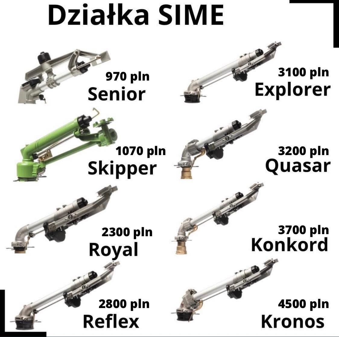 Działko do deszczowni Sime Reflex Irtec Omis Bauer Ferbo deszczownia