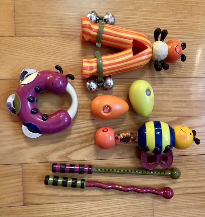 Duży zestaw instrumentów Parum bum bum oraz Jungle Jam B.Toys