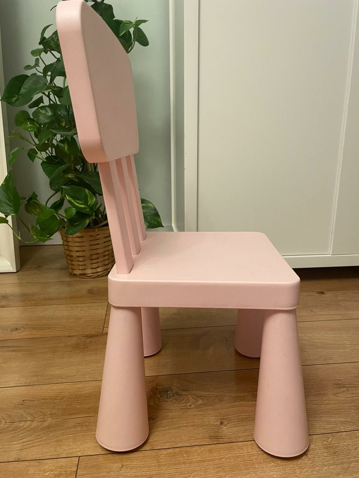 Krzesełko dziecięce, do wewnątrz/na zewnątrz/różowy