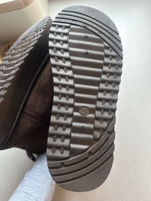 Śniegowce zima buty rozmiar 39 kolor brązowy czekolada