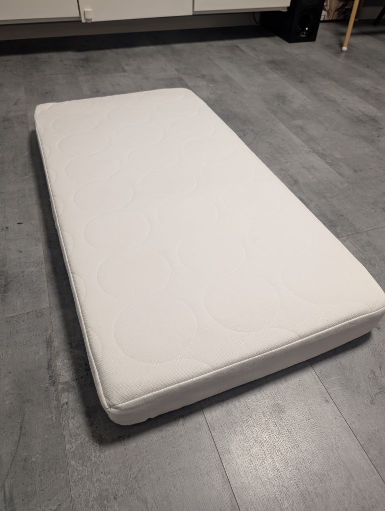 JÄTTETRÖTT Materac spręż kiesz na łóżeczko, biały, 60x120x11 cm