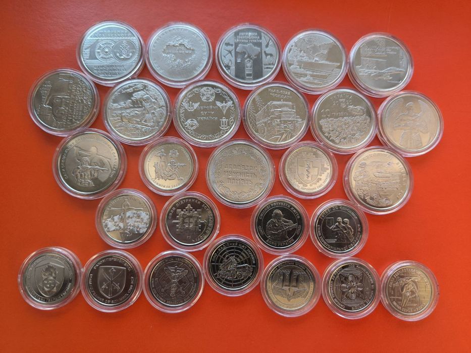 ЗСУ монети 27 шт повний набір 2018-2025