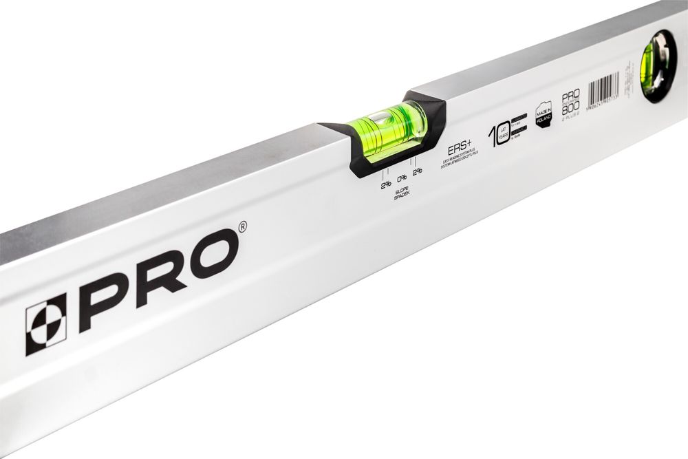 Poziomnica PRO800  60cm, Dwustronnie Frezowana, Libella 2% Spadku