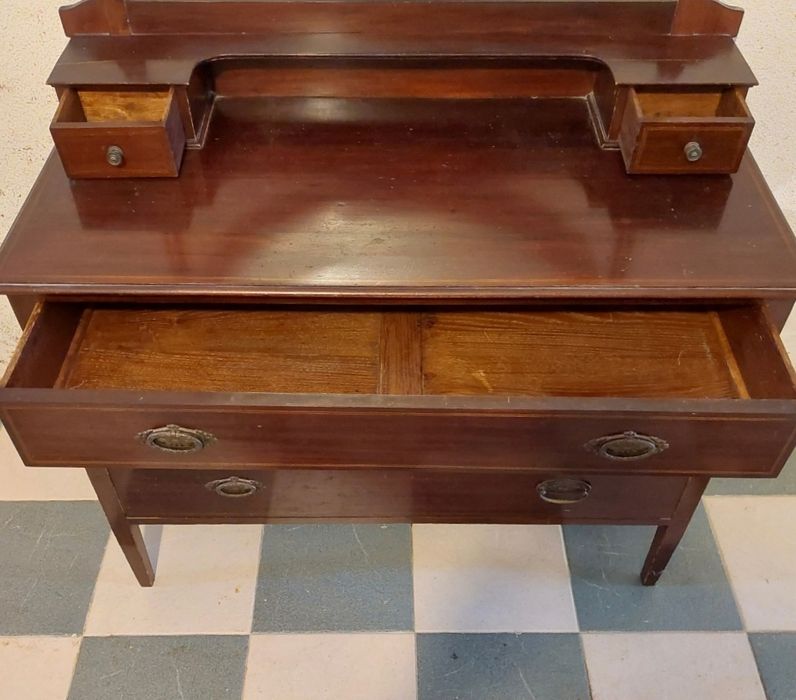 NV PREÇO Comoda toucador antiga + espelho, madeira maciça