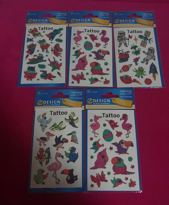 Naklejki + tatuaże