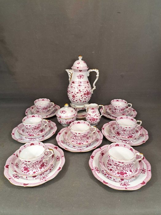 Serwis kawowy porcelanowy na 7 osób, Lindner Marie - Luise