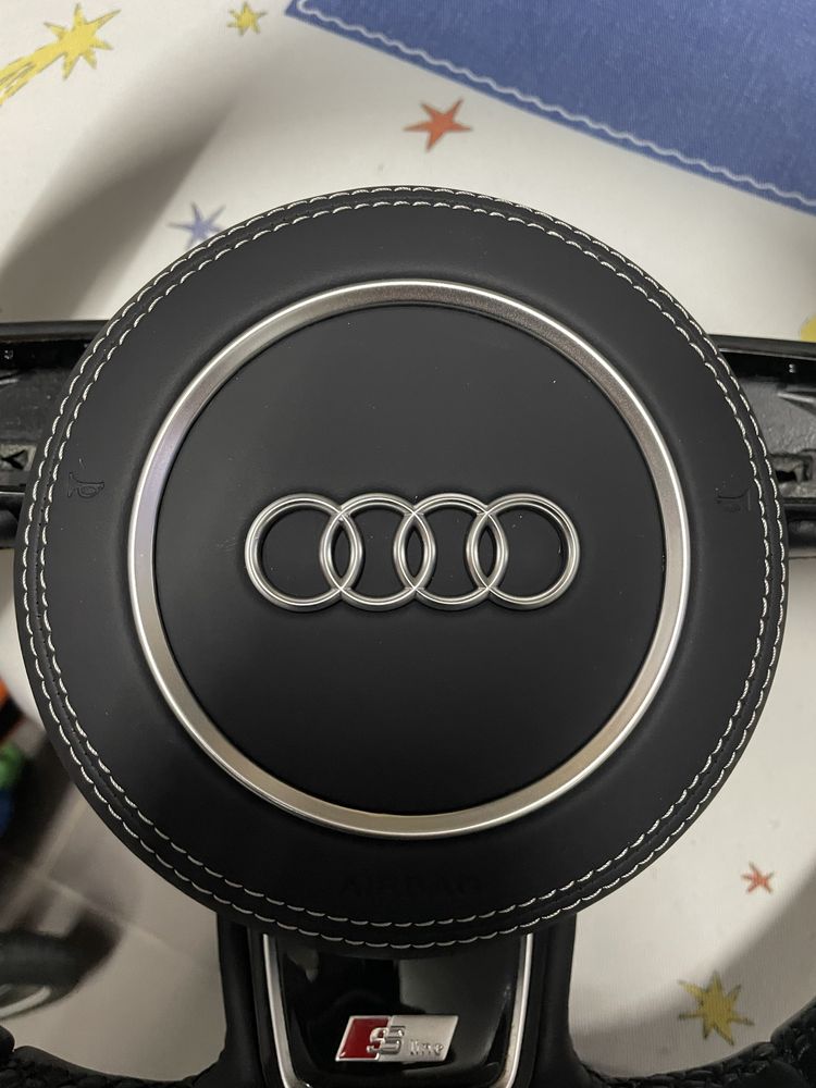Tampa airbag audi a3 8v, a4 a5 b8 e b9 em pele otiginal
