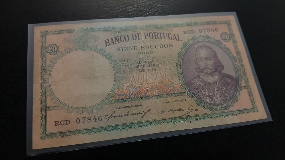Nota de 20 Escudos de 1954
