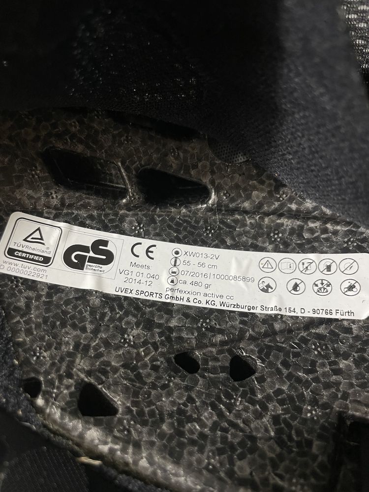 Kask Jeździecki 55 cm - 56 cm UVEX Perfexxion Active CC /29M/
