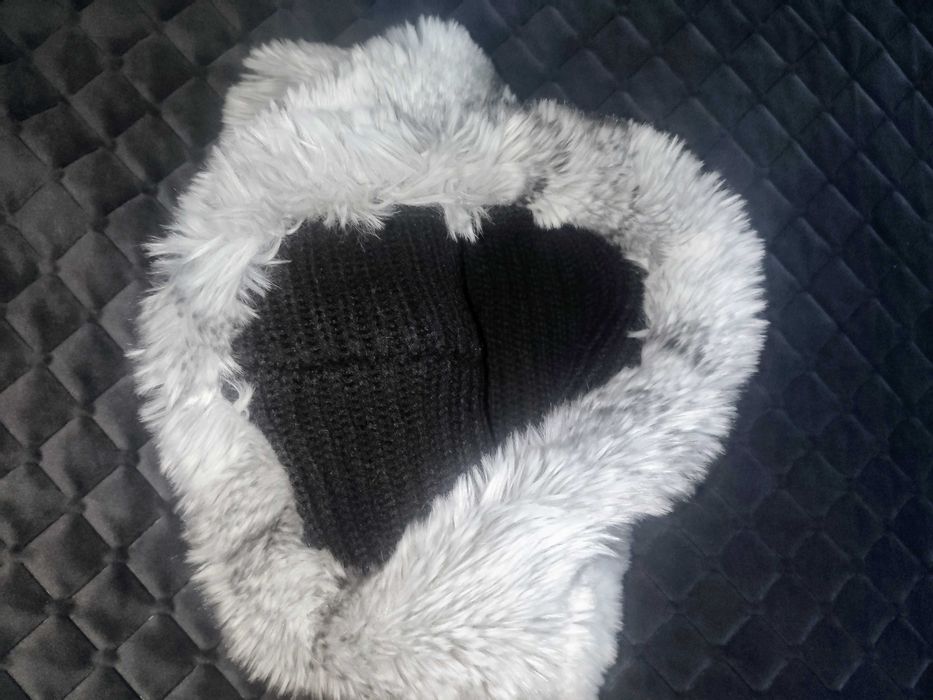 komin szalik futro j. nowy + gratis ciepły i miękki *Reserved, Mohito*