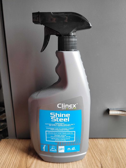 Clinex shine steel preparat czyszcząco-nab do stali nierdzewnej 650 ml