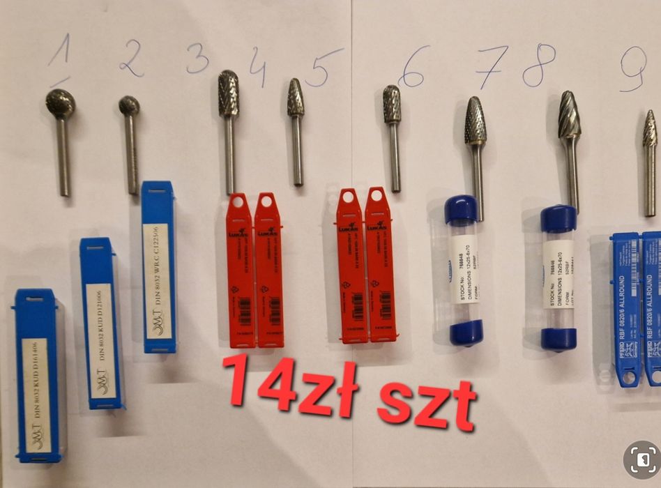 Markowe frezy trzpieniowe fi 6