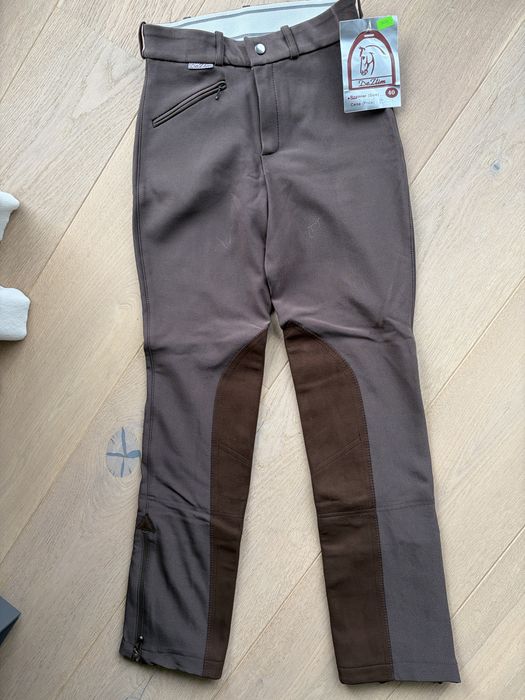 Bryczesy De Ltim - brązowe, rozmiar 40, nowe