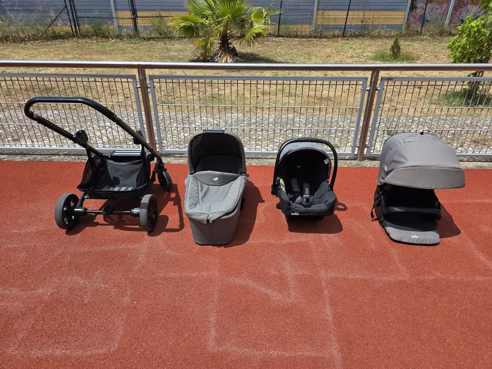 Trio Joie (ovo, alcofa e cadeira passeio) completo e bom estado
