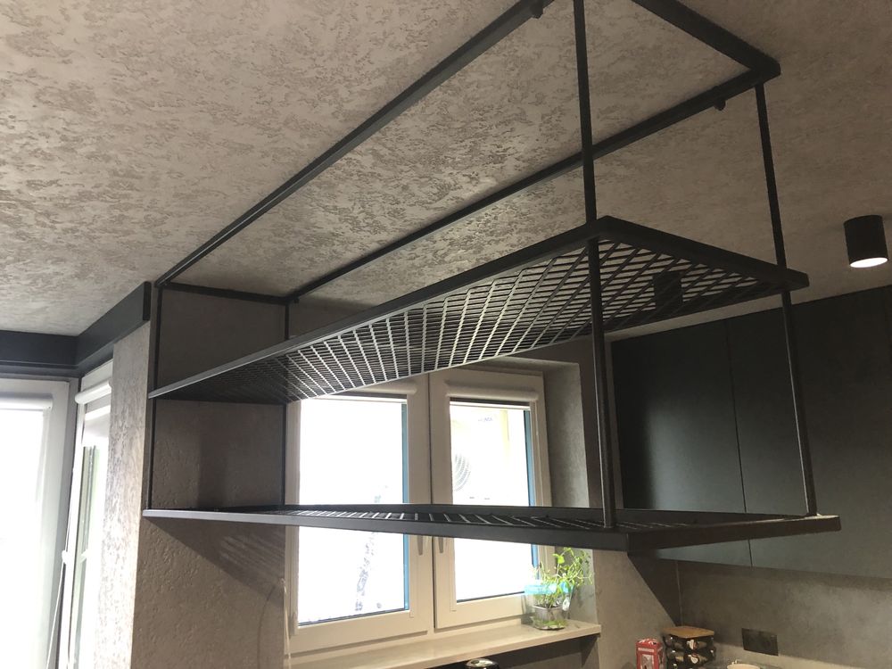 Półka loft wisząca metal proszek