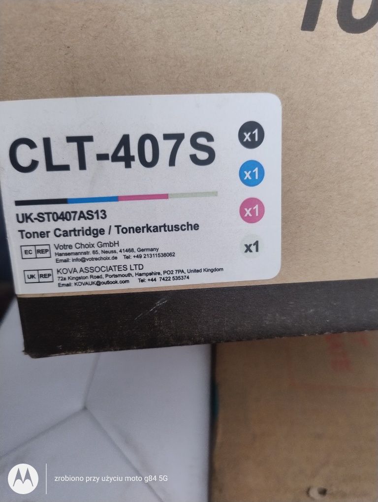 Tanie tonery CLT-407S – 4 sztuki – gotowe do użycia
