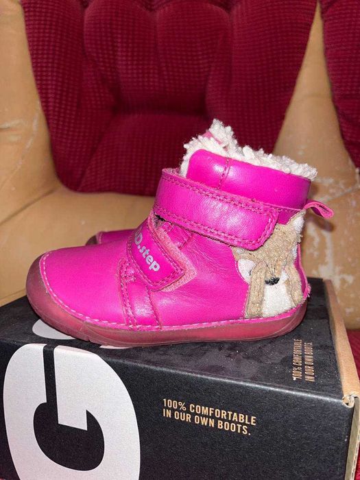 Дитячі зимові черевики D.D.Step Barefoot (розмір 23/ 14,3см)