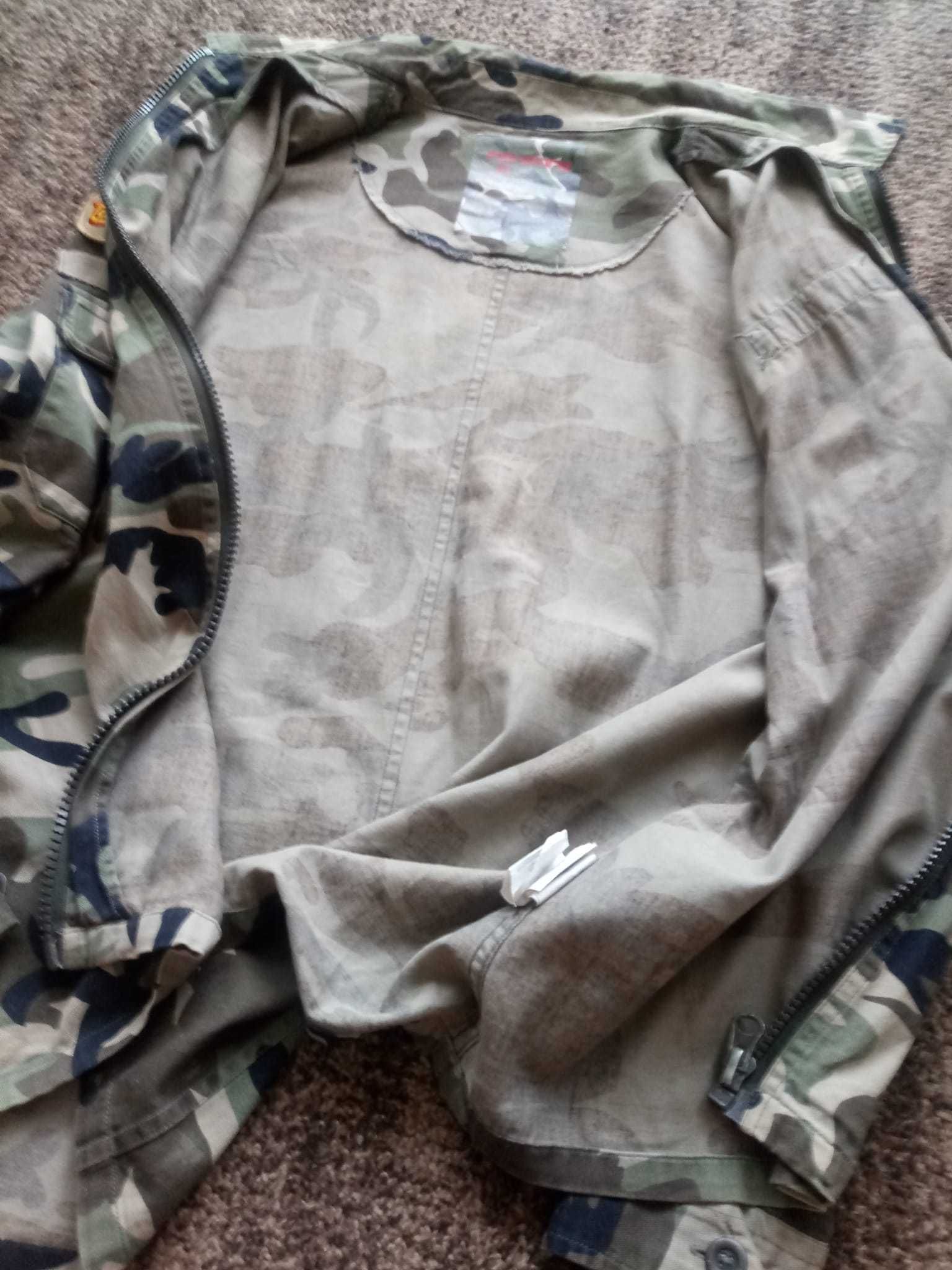 bluza Fishbone , L/XL, kamuflaż,naszywki skautowskie,camo