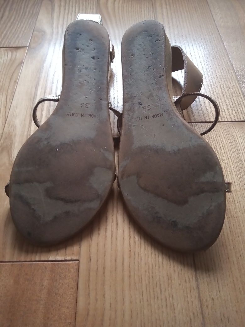 Sandały złote Prima moda 38