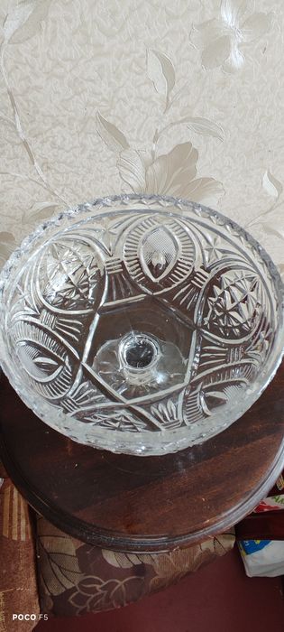 Ваза кришталь цукерниця фруктовниця