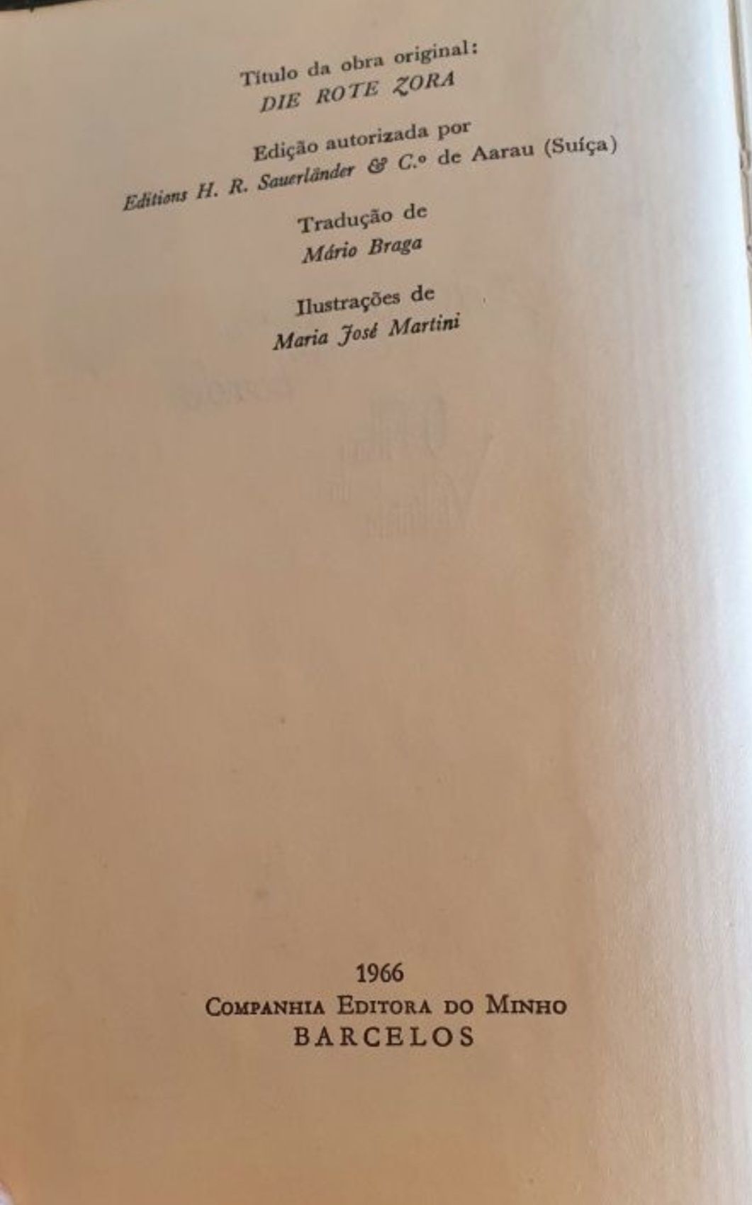 Livros antigos. Anos 50