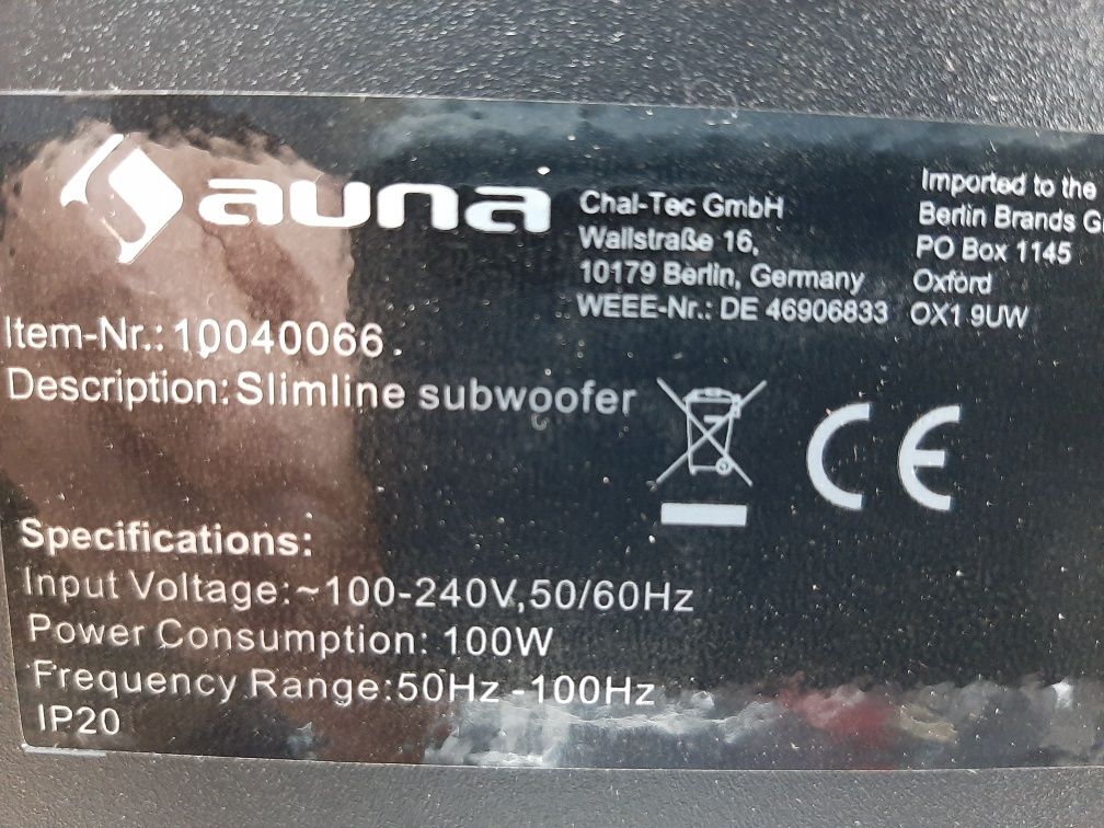 Сабвуфер auna Two Hi-Fi Subwoofer
