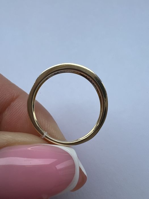 Золотое кольцо с бриллиантами р.16 желтое золото 585 проба