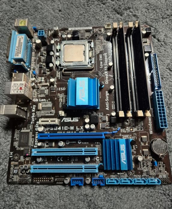 Płyta Główna P5G41C-M LX + Procesor + Ram ddr2