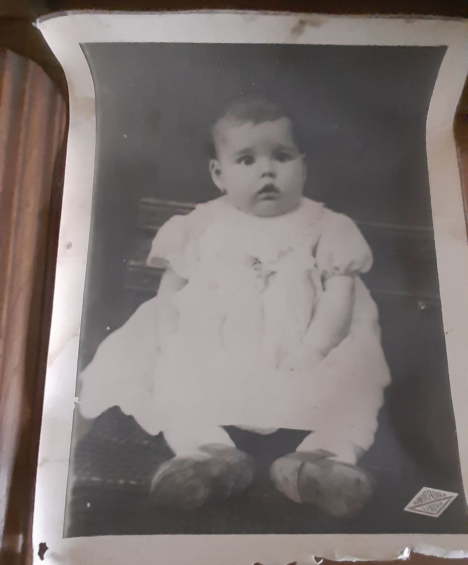 Foto bebé anos 30 para colecionadores ou decoração rustica