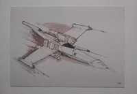 Serigrafia Star Wars X-Wing - Nova e Selada