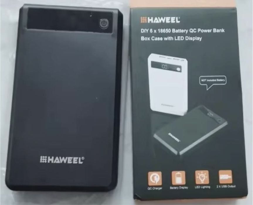 Корпус повербанку 6x18650 qc pd 22.5w швидка зарядка powerbank