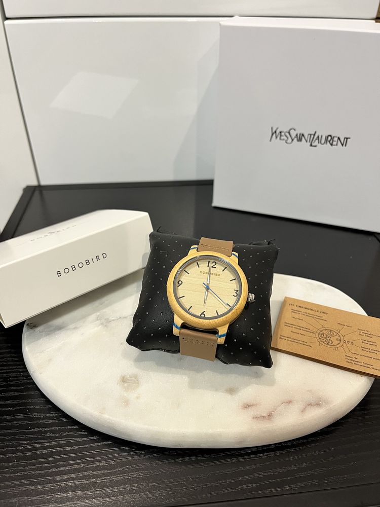 Drewniany zeagrek vintage wood watch elegancki