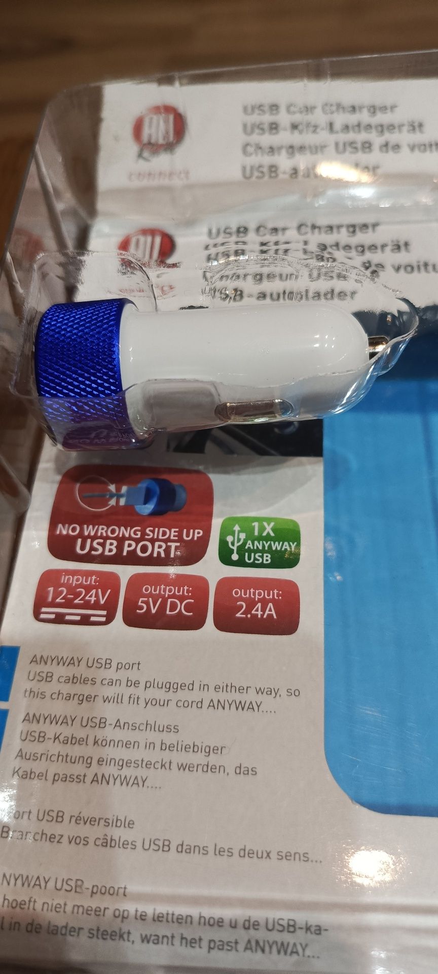 Ładowarka samochodowa,bez kabla USB.