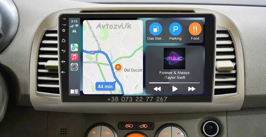 Магнитола MARCH Nissan MICRA NOTE VERSA Верса Микра CarPlay Android 14