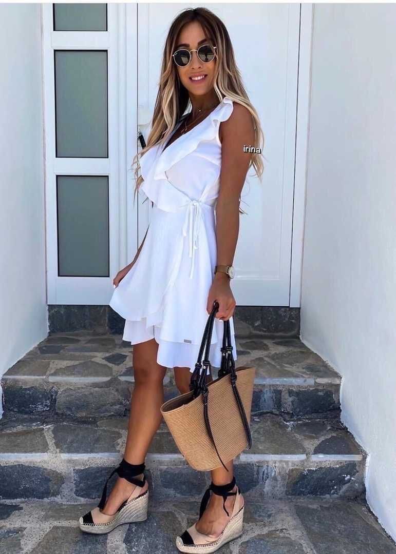 Хит! модное летнее платье на запах есть 3 цвета + подарок