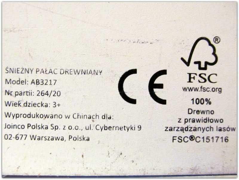 Drewniany domek dla lalek Śnieżny pałac Elefun