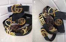 Gucci Pasek Calvin Klein klamra Guess Unisex Louis Vuitton