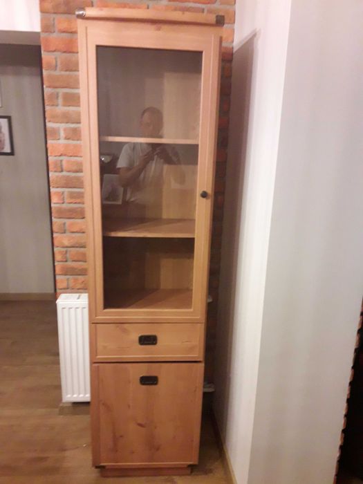 Witryn, biblioteczka  BOG-FRAN IDOL, sosna antyczna