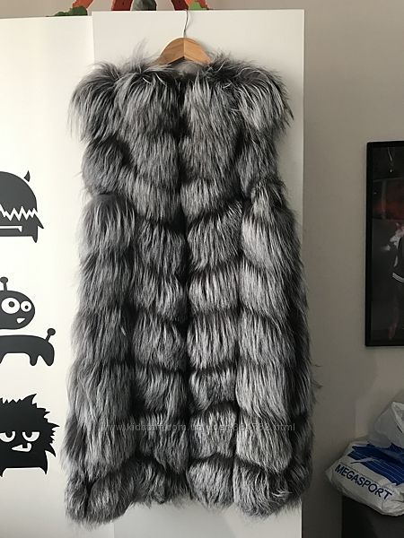 Жилет чернобурка