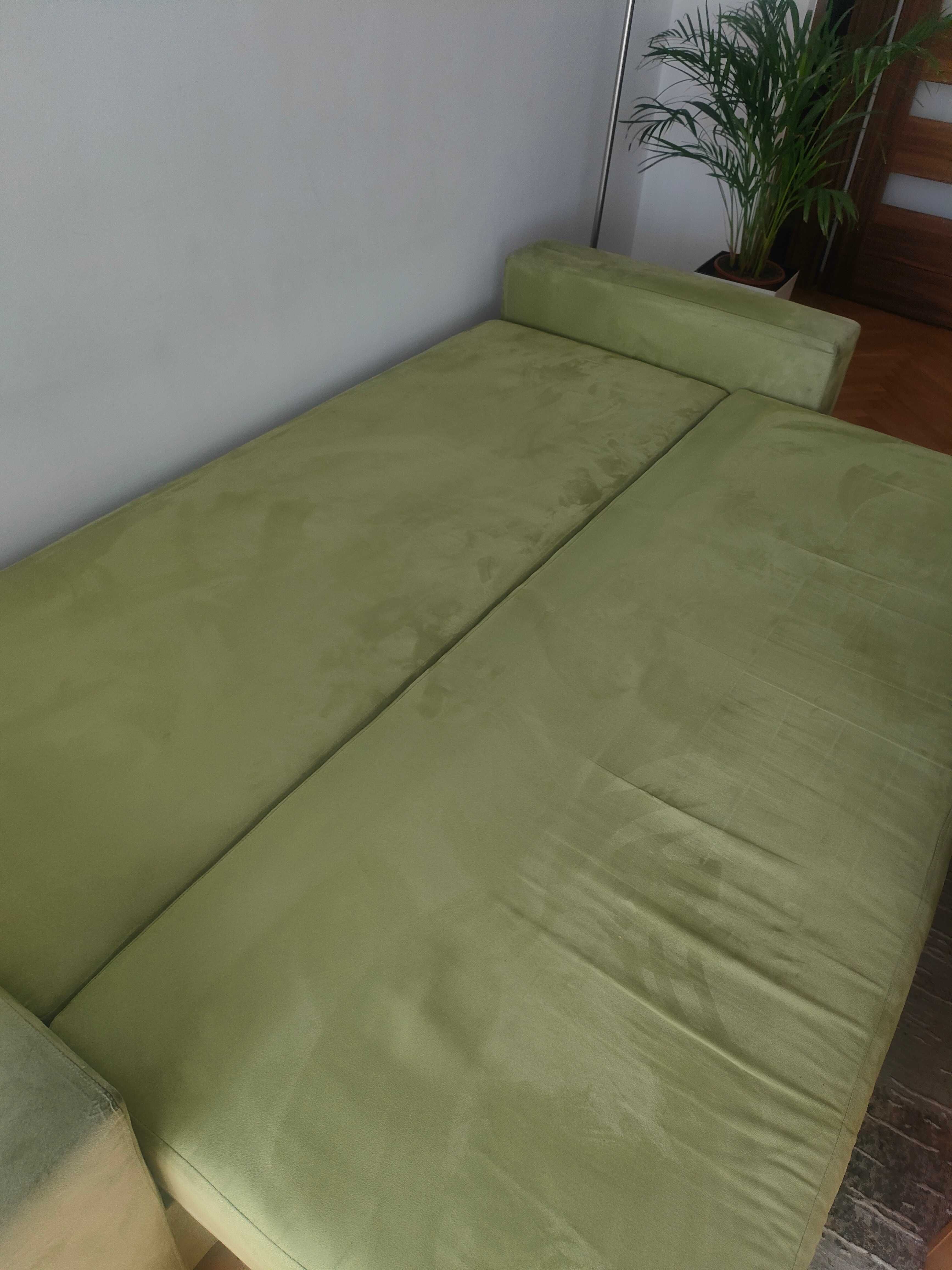 Duża kanapa rozkładana do salonu (sofa 3 os, do spania, z pojemnikiem)