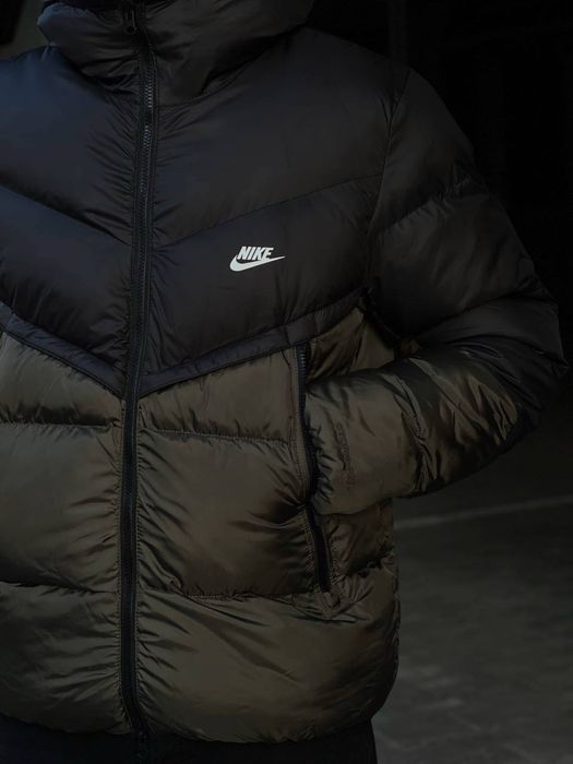 Куртка Nike зимова чоловіча чорна-хакі