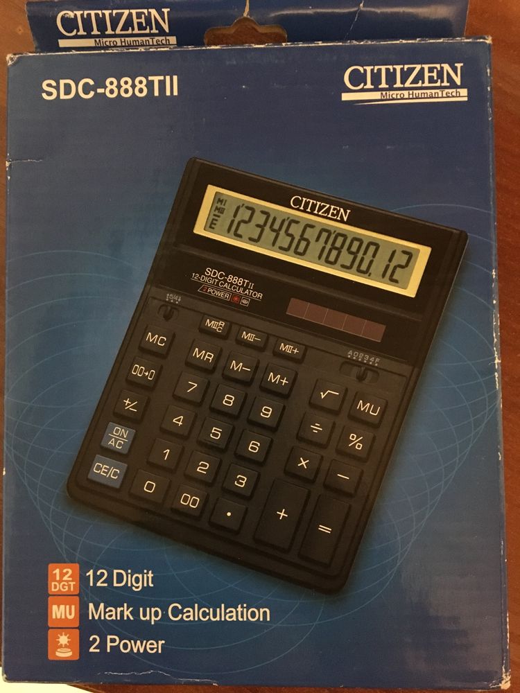 Калькулятор Citizen SDC-888 12-ти разрядный
