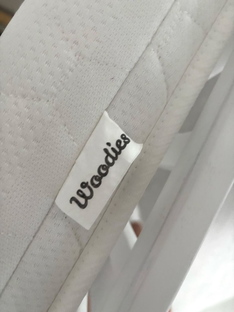 Łóżeczko drewniane 120 x 60 woodies niemowlęce dla dziecka dostawka