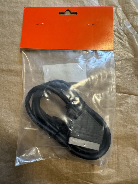 Kabel wtyczka SCART 1,5 m długość A/V