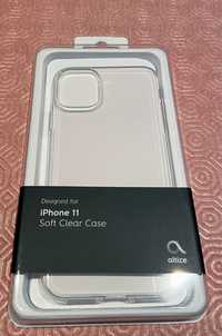 Capa silicone transparente iPhone 11 e 14