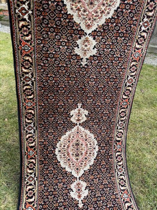 Kaszmirowy r.tkany chodnik dywan perski Tabriz 370x80 galeria 16 tyś