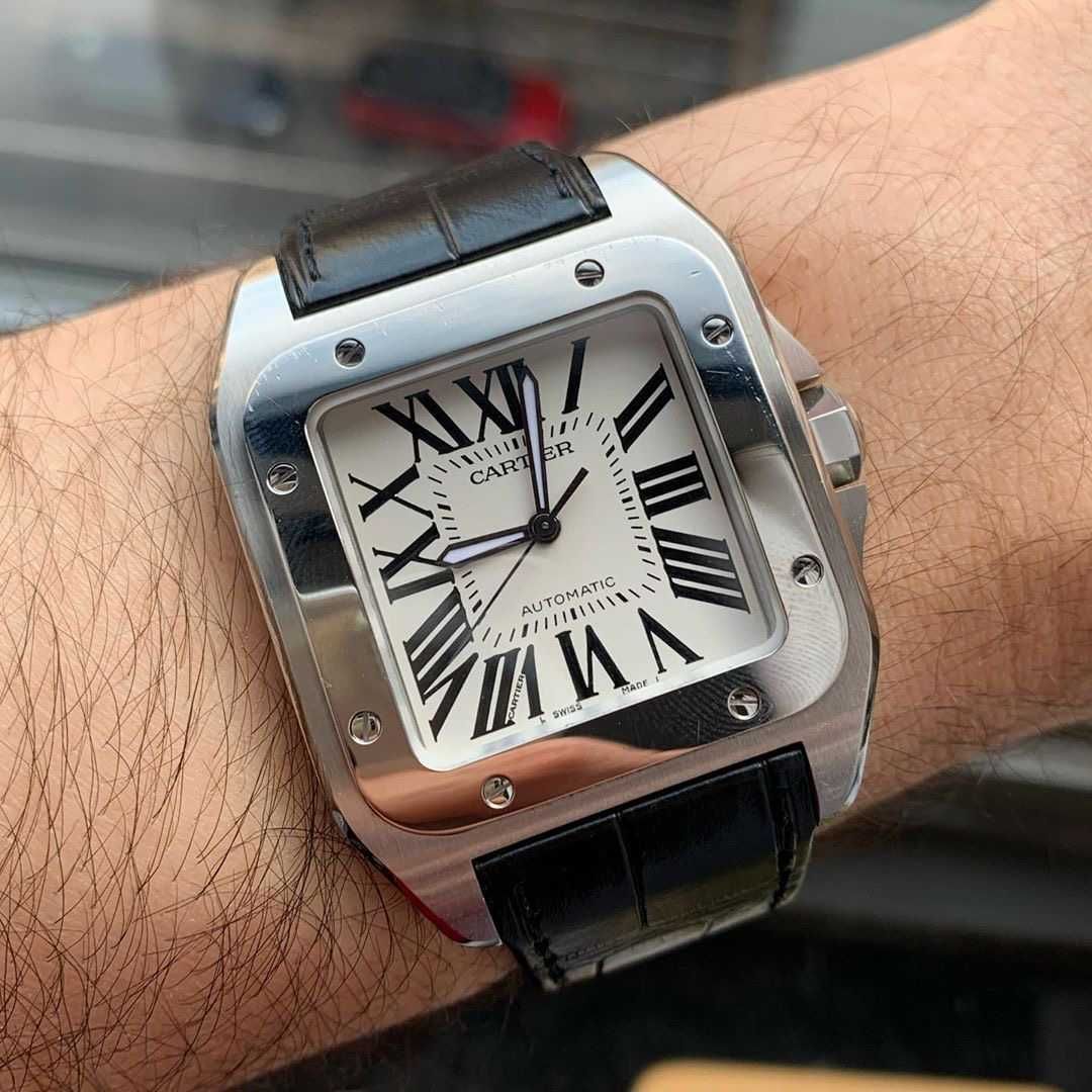 Cartier Santos 100 skóra